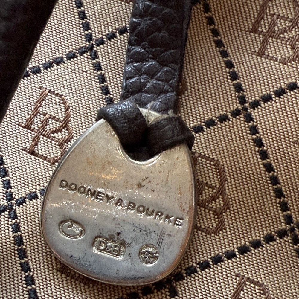 Dooney & Bourke Brown and Tan Signature Bags - Picture 7 of 13